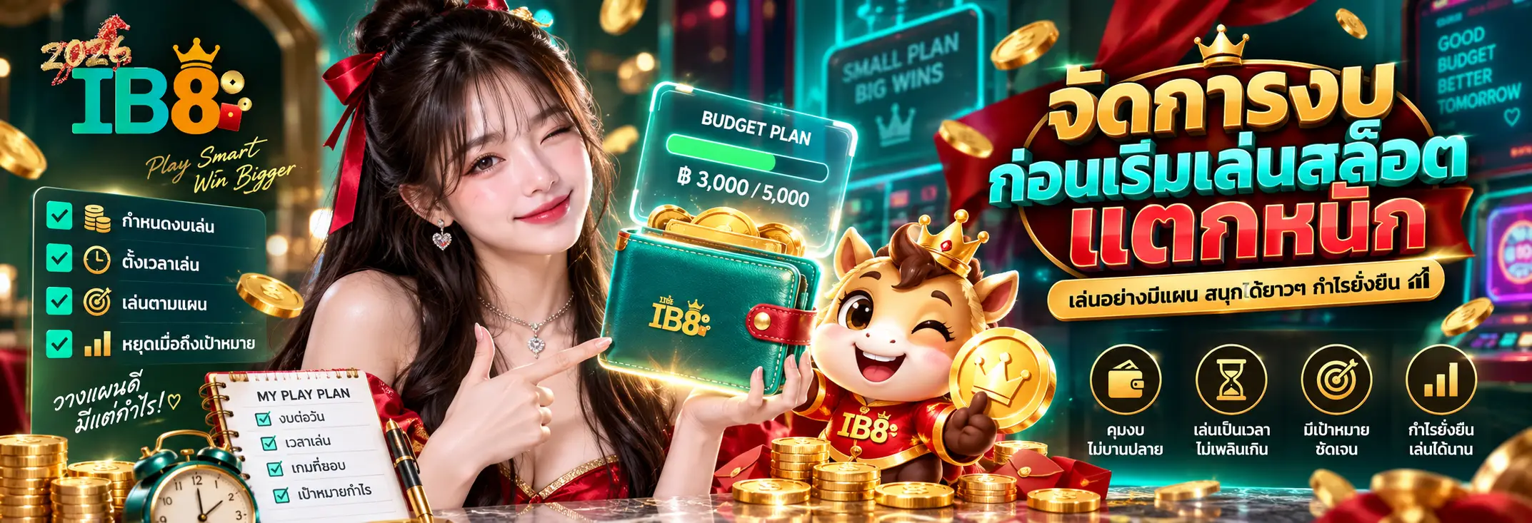 จัดการงบก่อนเริ่มเล่นสล็อตแตกหนัก