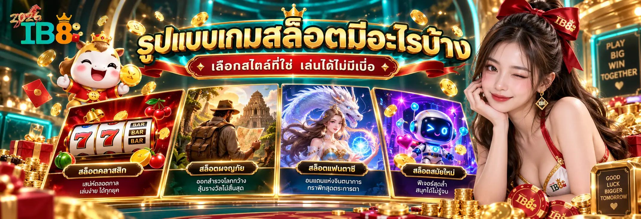 รูปแบบเกมสล็อตมีอะไรบ้าง